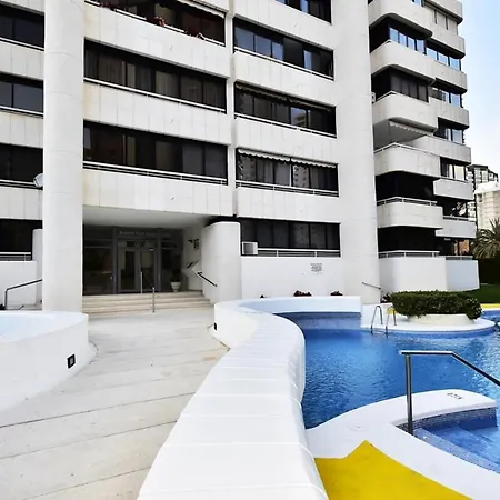 Daire One Bedroom Appartement At Benidorm 700 M Away From The Beach With Sea View Shared Pool And Terrace